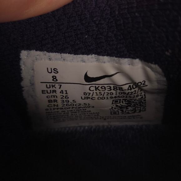 Nike Metcon 6 Lace UP Athletic Running Shoe Mens Size 8 CK9388-400 Blue Orange - Picture 10 of 10